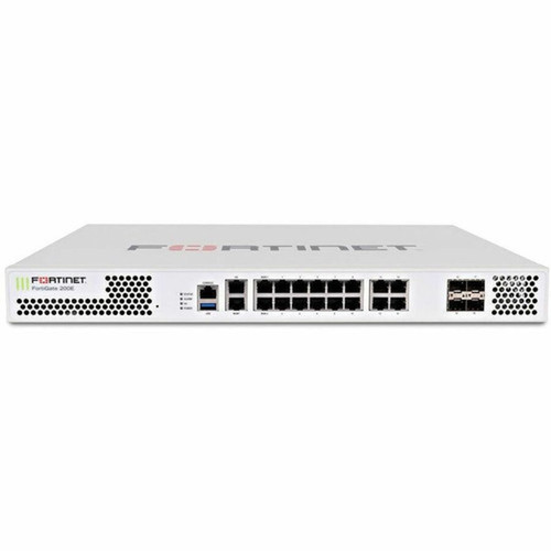 Fortinet FortiGate FG-200E Network SecurityFirewall Appliance - 17 Port - 1000Base-X 1000Base-T - Gigabit Ethernet - 20 Gbits - AES FG-200E-BDL-809-60