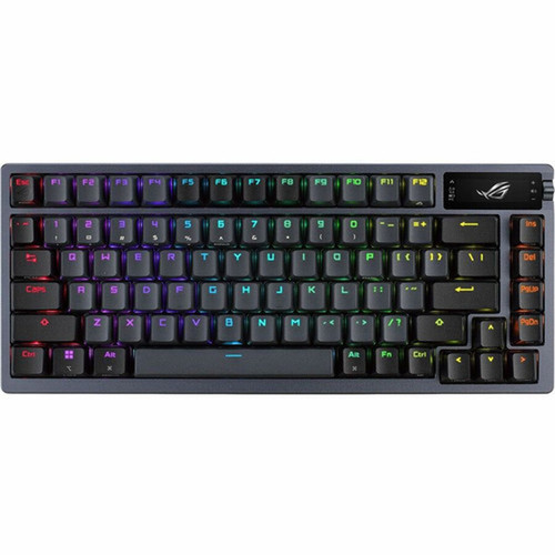 Asus ROG Azoth Gaming Keyboard - WiredWireless Connectivity - BluetoothRF - 51 - 240 GHz - USB 20 Type A Interface - RGB LED - OS M701 ROG AZOTHNXSWCAPB