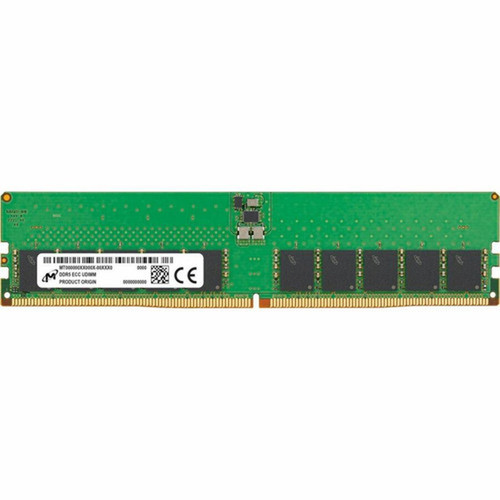 Micron 32GB DDR5 SDRAM Memory Module - For Server Workstation - 32 GB 1 x 32GB - DDR5-5600PC5-44800 DDR5 SDRAM - 5600 MHz Memory - MTC20C2085S1EC56BR