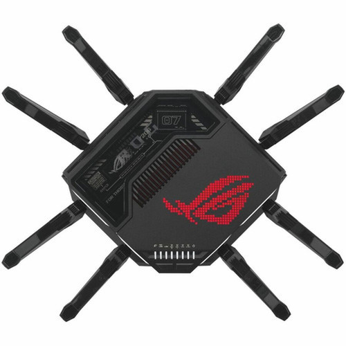 Asus ROG Rapture GT-BE98 Pro Wi-Fi 7 IEEE 80211 abgnacaxbe Ethernet Wireless Router - Quad Band - 240 GHz ISM Band - 6 GHz - 8 GT-BE98 PRO