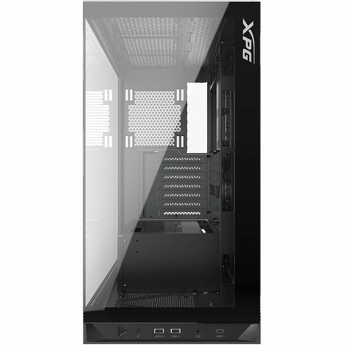 XPG INVADER X Mid-Tower PC Chassis - Mid-tower - Black - Tempered Glass SPCC - ATX Micro ATX Mini ITX Motherboard Supported - 10 x 75261378