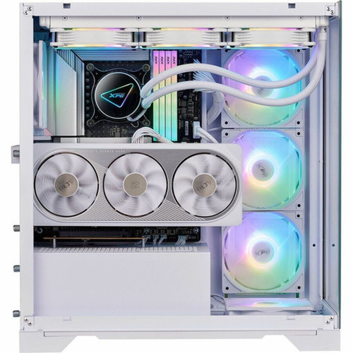 XPG INVADER X Mid-Tower PC Chassis - Mid-tower - White - Tempered Glass SPCC - ATX Micro ATX Mini ITX Motherboard Supported - 10 x 75261379