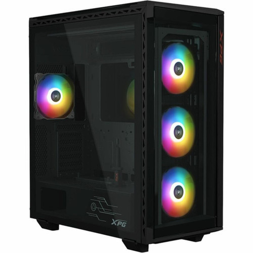 XPG BATTLECRUISER II Super Mid-Tower PC Chassis - Mid-tower - Black - SPCC Tempered Glass - EATX ATX Micro ATX Mini ITX Supported 15260188