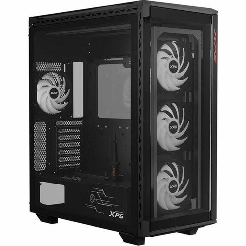 XPG BATTLECRUISER II Super Mid-Tower PC Chassis - Mid-tower - Black - SPCC Tempered Glass - EATX ATX Micro ATX Mini ITX Supported 15260188