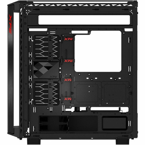 XPG BATTLECRUISER II Super Mid-Tower PC Chassis - Mid-tower - Black - SPCC Tempered Glass - EATX ATX Micro ATX Mini ITX Supported 15260188