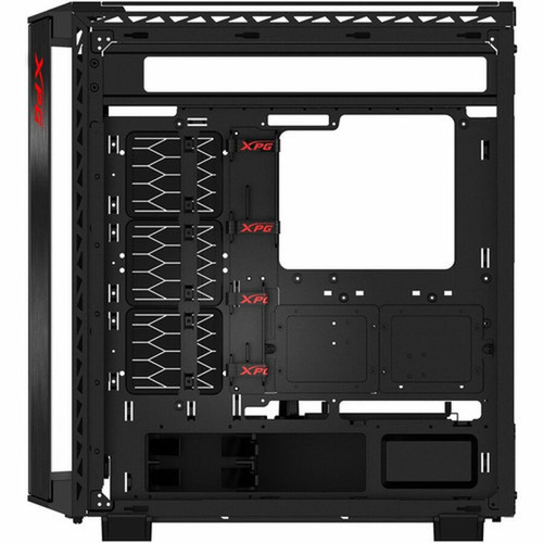 XPG BATTLECRUISER II Super Mid-Tower PC Chassis - Mid-tower - Black - SPCC Tempered Glass - EATX ATX Micro ATX Mini ITX Supported 15260188
