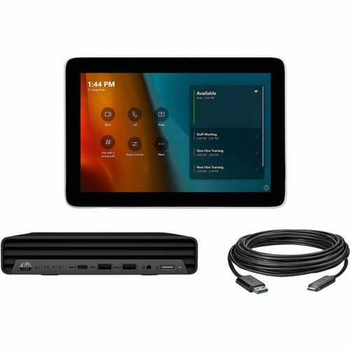 Poly Microsoft Teams Room Base Kit HP Mini PC with GC8 10m USB cable TAA - For Video Conferencing - 1280 x 800 Video Live - Gigabit 9J6C8AA