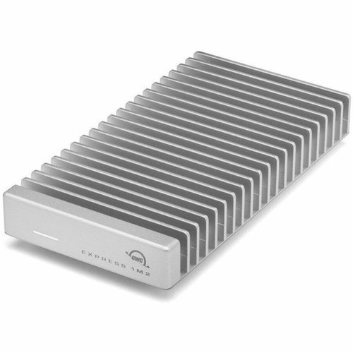 OWC Express 1M2 Drive Enclosure PCI Express NVMe - USB4 Host Interface - Silver  - 1 x SSD Supported - 40 Gbits Data Transfer Rate - OWCUS4EXP1M2