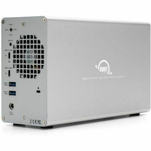 OWC Mercury Elite Pro Dual with 3-Port Hub External Storage Solution - 2 x HDD Supported - 2 x HDD Installed - 40 TB Installed HDD - - OWCMEDCH7T40