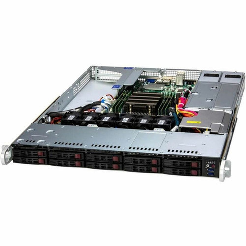 Supermicro A Server 1115SV-WTNRT Server Barebone System - 1U Rack-mountable - Socket SP6 LGA-4844 - 1 x Processor Support - AMD Chip AS-1115SV-WTNRT