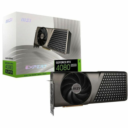 MSI NVIDIA GeForce RTX 4080 SUPER Graphic Card - 16 GB GDDR6X - 7680 x 4320 - 263 GHz Boost Clock - 256 bit Bus Width - PCI Express - G4080S16E