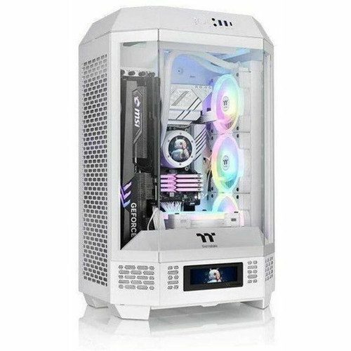 Thermaltake The Tower 300 Micro Tower Chassis - Micro Tower - Snow - Tempered Glass SPCC - 3 x Bay - Mini ITX Micro ATX Motherboard CA-1Y4-00S6WN-00