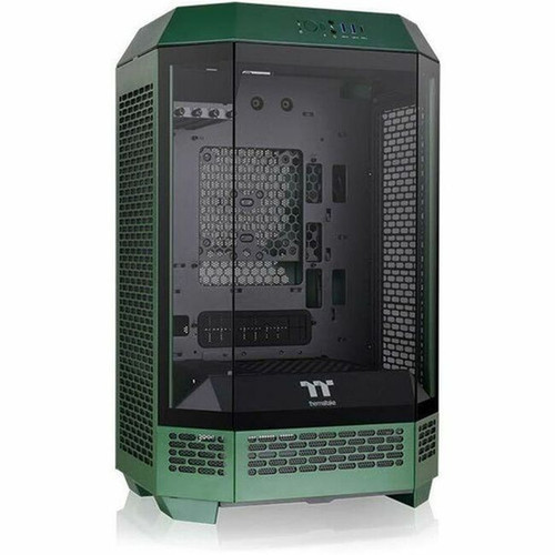 Thermaltake The Tower 300 Racing Green Micro Tower Chassis - Micro Tower - Racing Green - Tempered Glass SPCC - 3 x Bay - Mini ITX - CA-1Y4-00SCWN-00