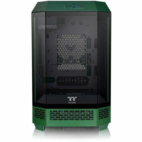 Thermaltake The Tower 300 Racing Green Micro Tower Chassis - Micro Tower - Racing Green - Tempered Glass SPCC - 3 x Bay - Mini ITX - CA-1Y4-00SCWN-00