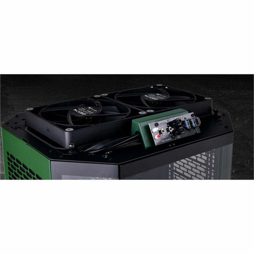 Thermaltake The Tower 300 Racing Green Micro Tower Chassis - Micro Tower - Racing Green - Tempered Glass SPCC - 3 x Bay - Mini ITX - CA-1Y4-00SCWN-00