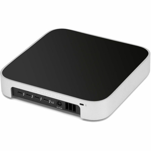 OWC miniStack STX Drive Enclosure Serial ATA PCI Express NVMe 40 - Thunderbolt 4 Host Interface - Matte Silver Black - Hot Bays - 1 OWCT4MSSH16N01