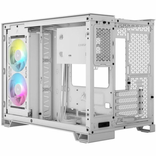 Corsair iCUE LINK 2500X RGB Micro ATX Dual Chamber PC Case - White - Mid-tower - White - Glass Tempered Glass - Micro ATX Mini ITX - CC-9011268-WW