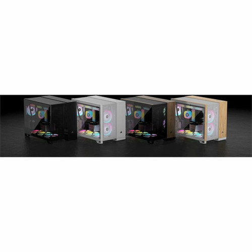Corsair iCUE LINK 2500X RGB Micro ATX Dual Chamber PC Case - Black - Mid-tower - Black - Tempered Glass - Micro ATX Mini ITX - 9 x - CC-9011267-WW