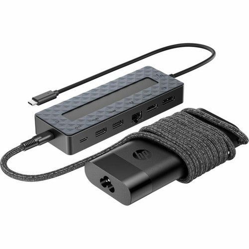 HP Universal USB-C Hub and Laptop Charger Combo - for Desktop PCNotebookTabletMonitor - Charging Capability - 100 W - USB Type C - 9H0H9AAABA