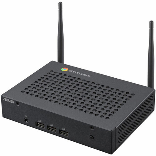 Asus Chromebox CF40-BC0001UNENT Chromebox - Intel Celeron N4500 - 8 GB - 64 GB Flash Memory Capacity - Mini PC - Black - Intel Chip - CF40-BC0001UNENT