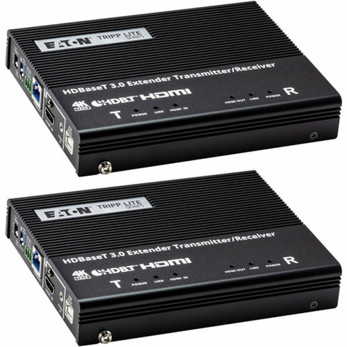 Tripp Lite by Eaton BHDBT3-TRX2 Video Extender TransmitterReceiver - 1 Input Device - 1 Output Device - 32808 ft 100000 mm Range - BHDBT3-TRX2