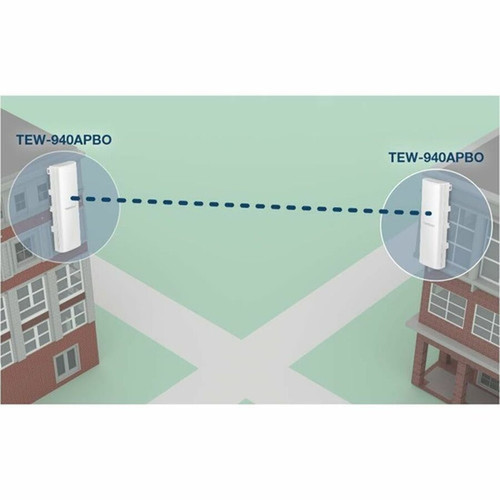 TRENDnet TEW-940APBO2K Single Band IEEE 80211 anacaxk 120 Gbits Wireless Bridge - Outdoor - 5 GHz - Internal - MIMO Technology TEW-940APBO2K