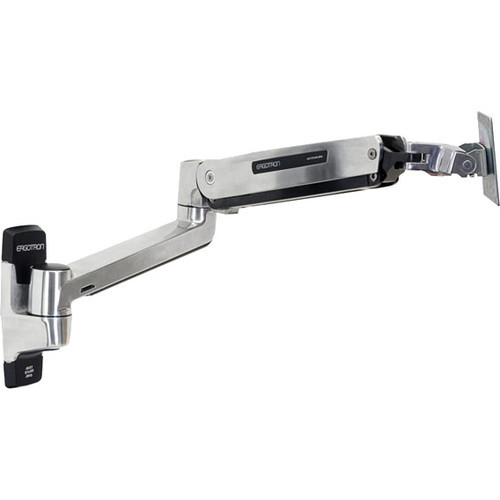 Ergotron Mounting Arm for Flat Panel Display, All-in-One Computer - Polished Aluminum - 46" Screen Support - 13.61 kg Load Capacity (Fleet Network)