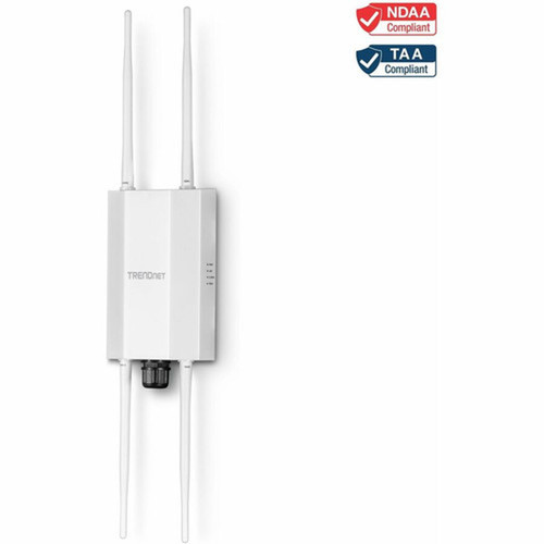 TRENDnet TEW-941APBO Dual Band IEEE 80211 abgnacax 173 Gbits Wireless Access Point - Outdoor  - 240 GHz 5 GHz - 4 x External TEW-941APBO
