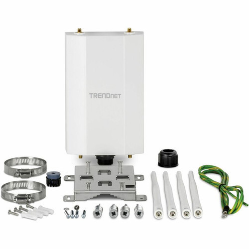 TRENDnet TEW-941APBO Dual Band IEEE 80211 abgnacax 173 Gbits Wireless Access Point - Outdoor  - 240 GHz 5 GHz - 4 x External TEW-941APBO
