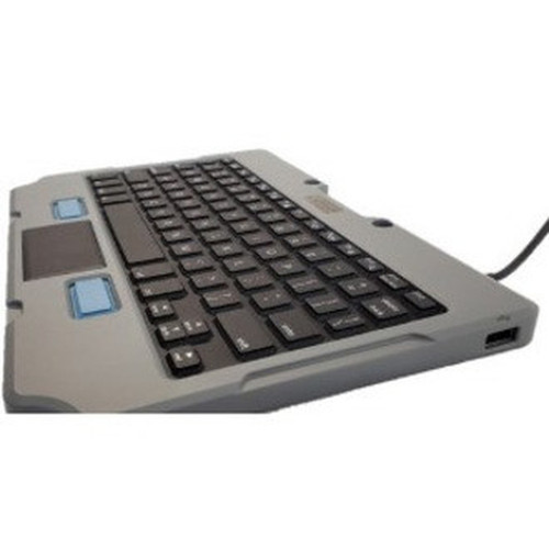 Gamber-Johnson Rugged Lite Backlit Keyboard - Cable Connectivity - USB 20 Interface - Rugged - French - TouchPad - PC Mac 7160-1683-03
