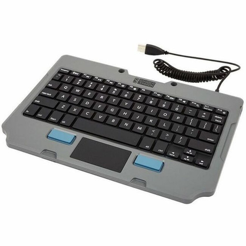 Gamber-Johnson Rugged Lite Keyboard - Cable Connectivity - USB Type A Interface - Windows Android Linux iOS Windows XP Mac OS - - 7160-1449-07