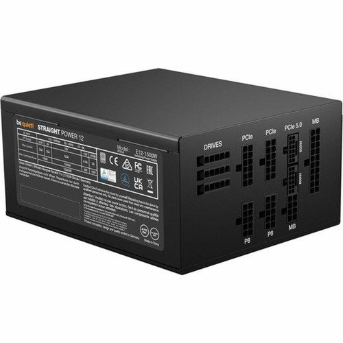 be quiet STRAIGHT POWER 12 1500W Power Supply - Black - Internal - 120 V AC 230 V AC Input - 33 V DC 5 V DC 12 V DC -12 V DC 5 BN518