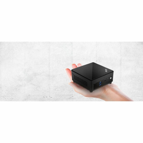 MSI Cubi 5 12M Cubi 5 12M-286US Desktop Computer - Intel Core i5 i5-1235U - 16 GB - 1 TB SSD - Mini PC - Black - Intel Chip - Windows CUBI512M286