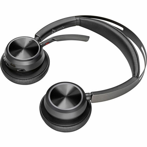 Poly Voyager Focus 2 USB-C-C Headset  USB-CA Adapter TAA - Google Assistant Siri - Stereo - USB Type C - WiredWireless - Bluetooth 9T9J9AAAC3