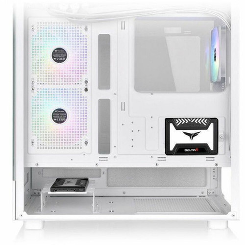 Thermaltake View 270 Plus TG ARGB Snow Mid Tower Chassis - Mid-tower - Snow - Tempered Glass SPCC - ATX Mini ITX Mini ATX EATX - 9 CA-1Y7-00M6WN-01