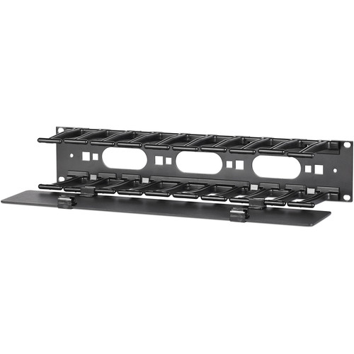 APC_by_Schneider_Electric_Horizontal_Cable_Manager_2U_x_4_Deep_Single-Sided_with_Cover_-_Black_-_2U_Rack_Height_-_19_Panel_Width_AR8600A
