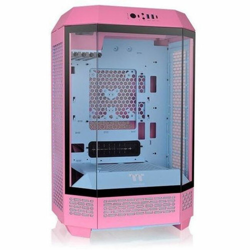 Thermaltake The Tower 300 Bubble Pink Micro Tower Chassis - Micro Tower - Bubble Pink - Tempered Glass SPCC - Micro ATX Mini ITX - 8 CA-1Y4-00SAWN-00