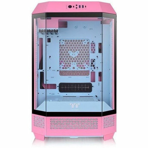 Thermaltake The Tower 300 Bubble Pink Micro Tower Chassis - Micro Tower - Bubble Pink - Tempered Glass SPCC - Micro ATX Mini ITX - 8 CA-1Y4-00SAWN-00