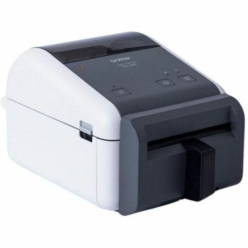 Brother TD-4420DNFC Desktop Direct Thermal Printer - Monochrome - Label Print - Fast Ethernet - USB - USB Host - Serial - With Cutter TD4420DNFC