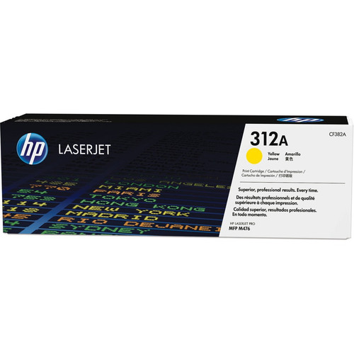 HP 312A (CF382A) Original Toner Cartridge - Single Pack - Laser - 2700 Pages - Yellow - 1 Each (Fleet Network)