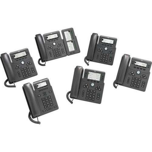Cisco 6821 IP Phone - Refurbished - Corded - Corded - Wall Mountable - 2 x Total Line - VoIP - 25 6350 mm LCD - 2 x Network - PoE CP-6821-3PWNAK9-RF