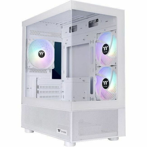 Thermaltake View 170 TG ARGB Snow Micro Chassis - Micro Tower - Snow - SPCC Tempered Glass - Mini ITX Micro ATX Motherboard - 8 x - CA-1Z4-00M6WN-00