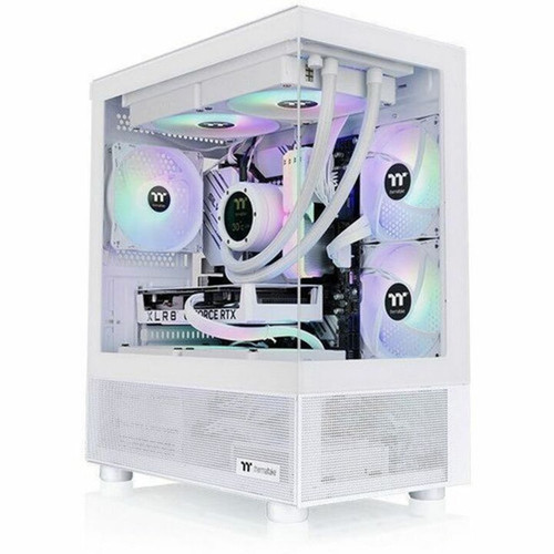 Thermaltake View 170 TG ARGB Snow Micro Chassis - Micro Tower - Snow - SPCC Tempered Glass - Mini ITX Micro ATX Motherboard - 8 x - CA-1Z4-00M6WN-00