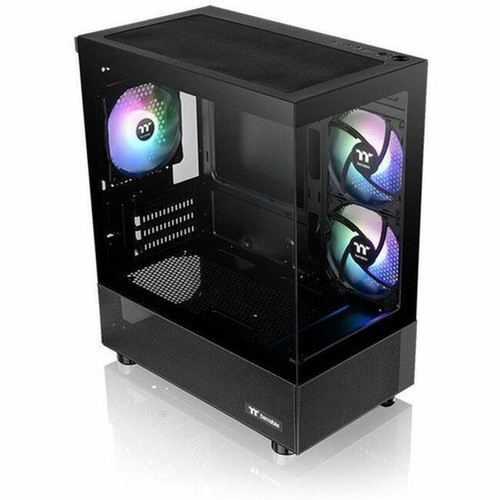 Thermaltake View 170 TG ARGB Micro Chassis - Micro Tower - Black - SPCC Tempered Glass - Mini ITX Micro ATX Motherboard Supported - CA-1Z4-00M1WN-00