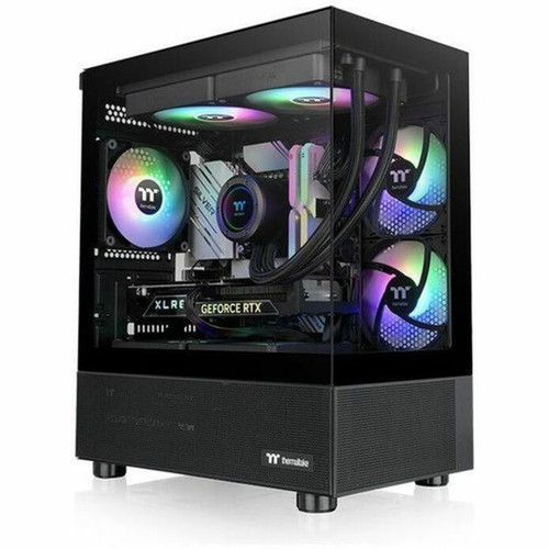 Thermaltake View 170 TG ARGB Micro Chassis - Micro Tower - Black - SPCC Tempered Glass - Mini ITX Micro ATX Motherboard Supported - CA-1Z4-00M1WN-00