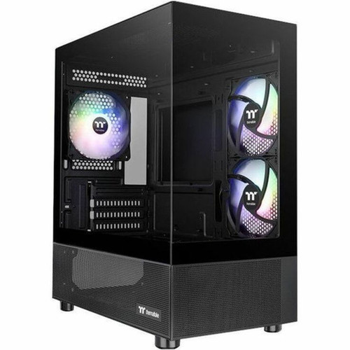 Thermaltake View 170 TG ARGB Micro Chassis - Micro Tower - Black - SPCC Tempered Glass - Mini ITX Micro ATX Motherboard Supported - CA-1Z4-00M1WN-00