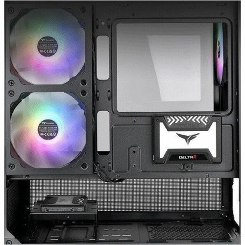 Thermaltake View 170 TG ARGB Micro Chassis - Micro Tower - Black - SPCC Tempered Glass - Mini ITX Micro ATX Motherboard Supported - CA-1Z4-00M1WN-00