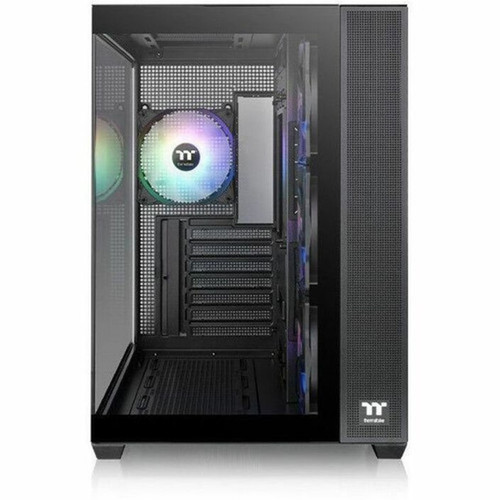 Thermaltake View 380 TG ARGB Mid Tower Chassis - Mid-tower - Black - SPCC Tempered Glass - Mini ITX Micro ATX ATX Motherboard - 10 CA-1Z2-00M1WN-00