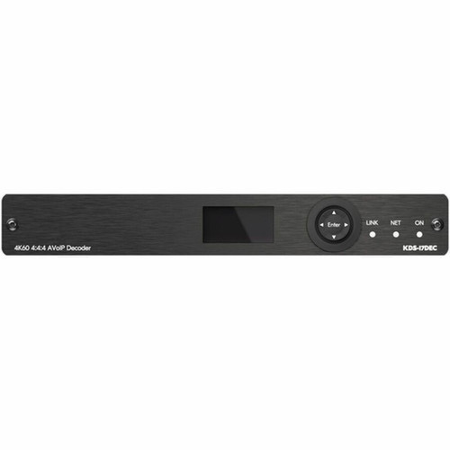 Kramer KDS 17DEC 4K60 444 AVoIP Decoder with Dante - Functions Audio Decoder Video Decoding - 2160p 1080p - 4096 x 2160 - 4K - - KDS-17DEC