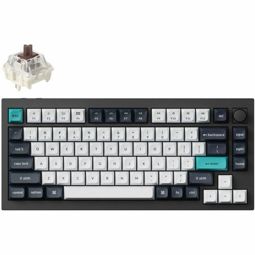 Keychron Q1 Max QMKVIA Wireless Custom Mechanical Keyboard - WiredWireless Connectivity - BluetoothRF - 51 - 240 GHz - USB Type A Q1M-M3